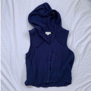 Anthropologie - Cloth & Stone Sleeveless Hood Top